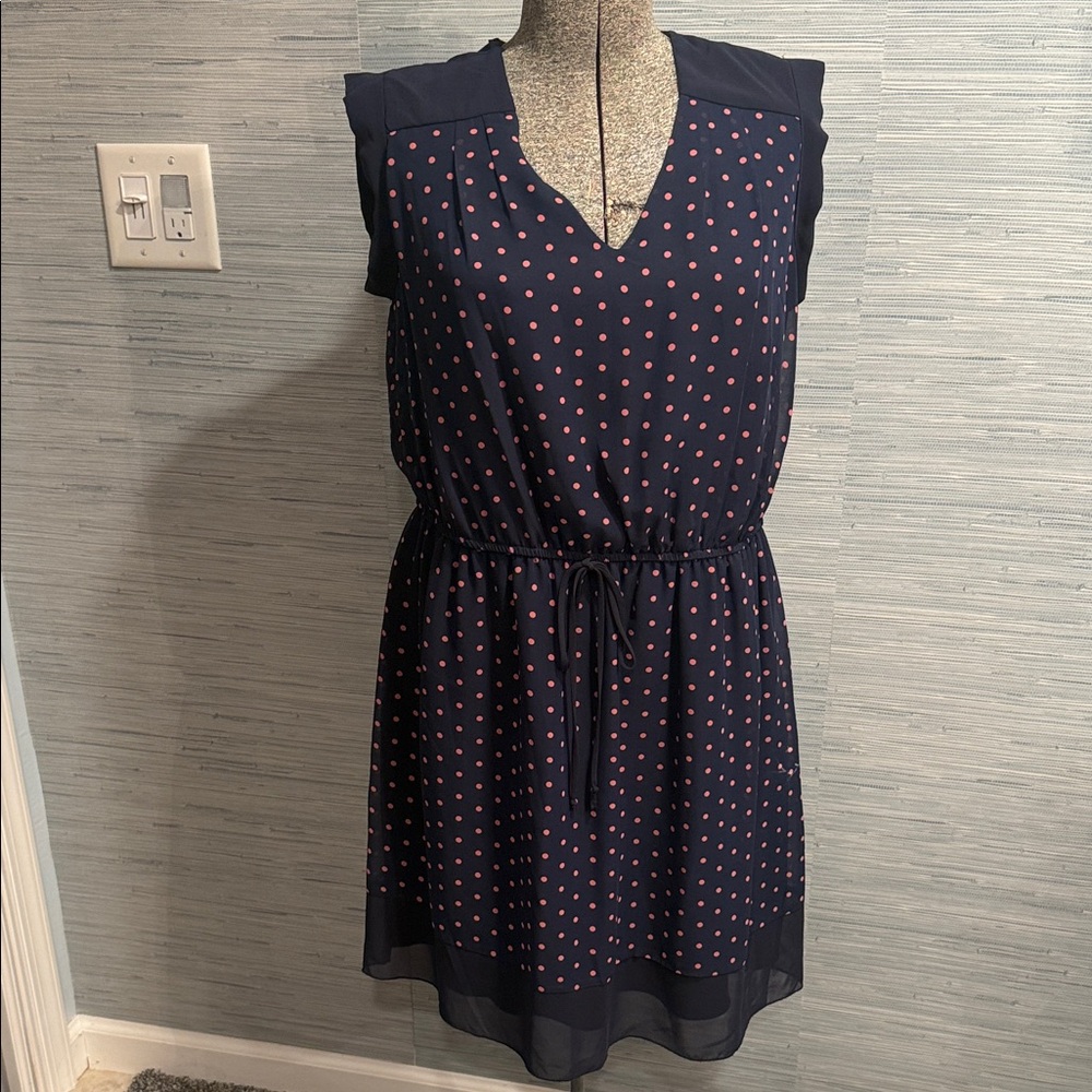 Enfocus Studio Navy and Pink Mini Dress